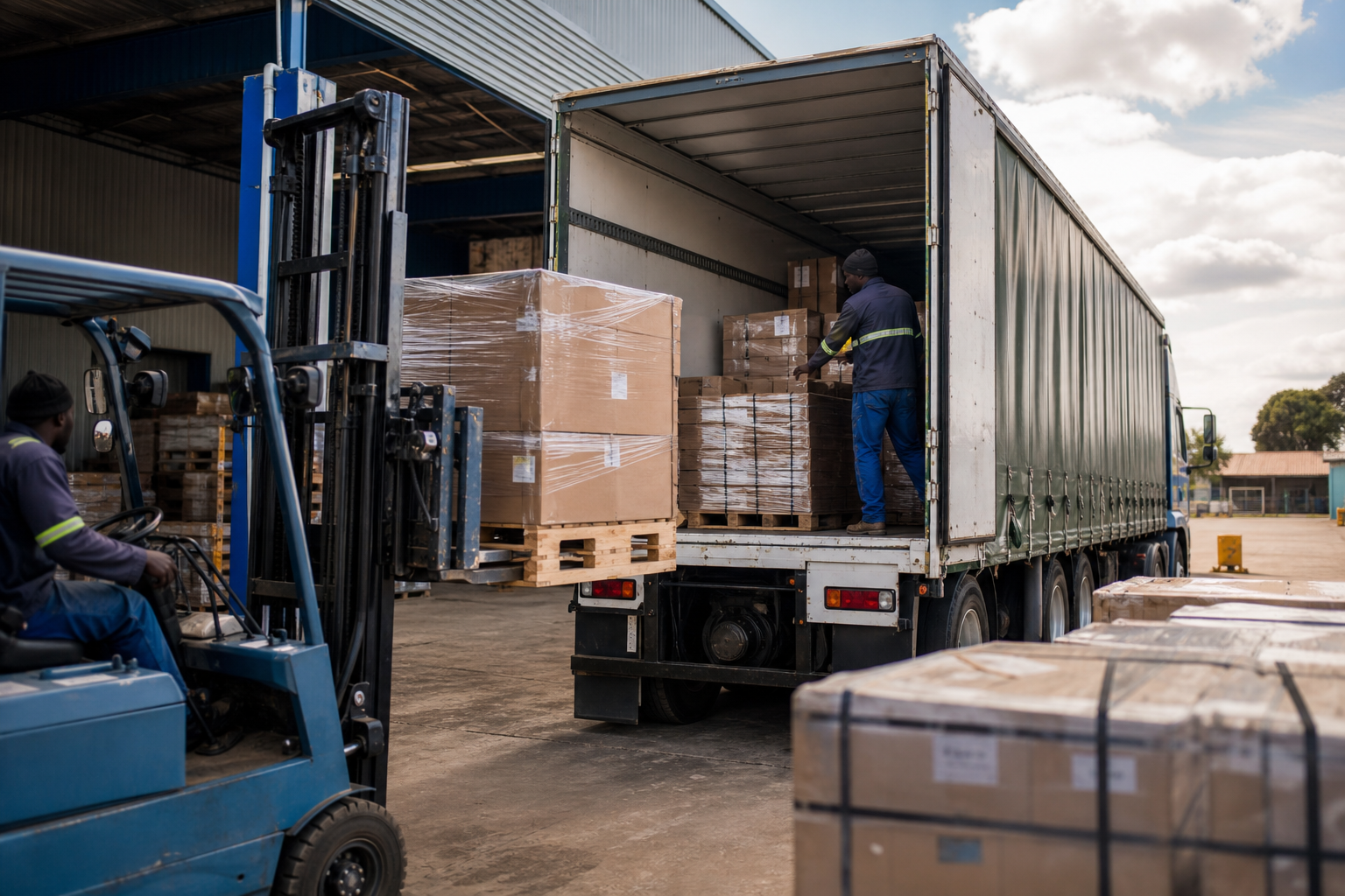 Cargo Handling logistics scene